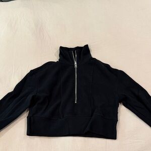 Varley Black Ribbed Pullover